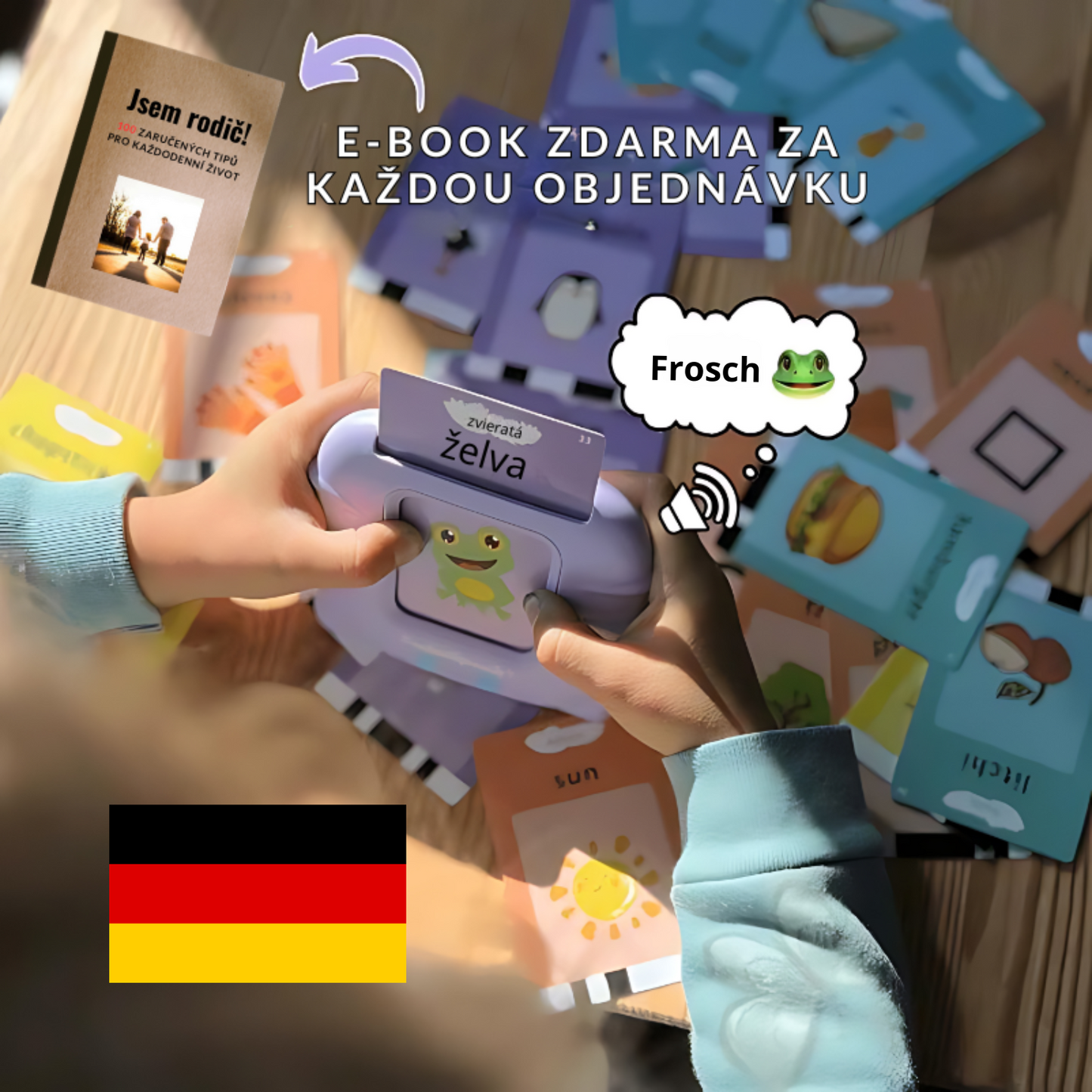 KinderSpeech™ – Anglicko-německé karty pro rozvoj řeči