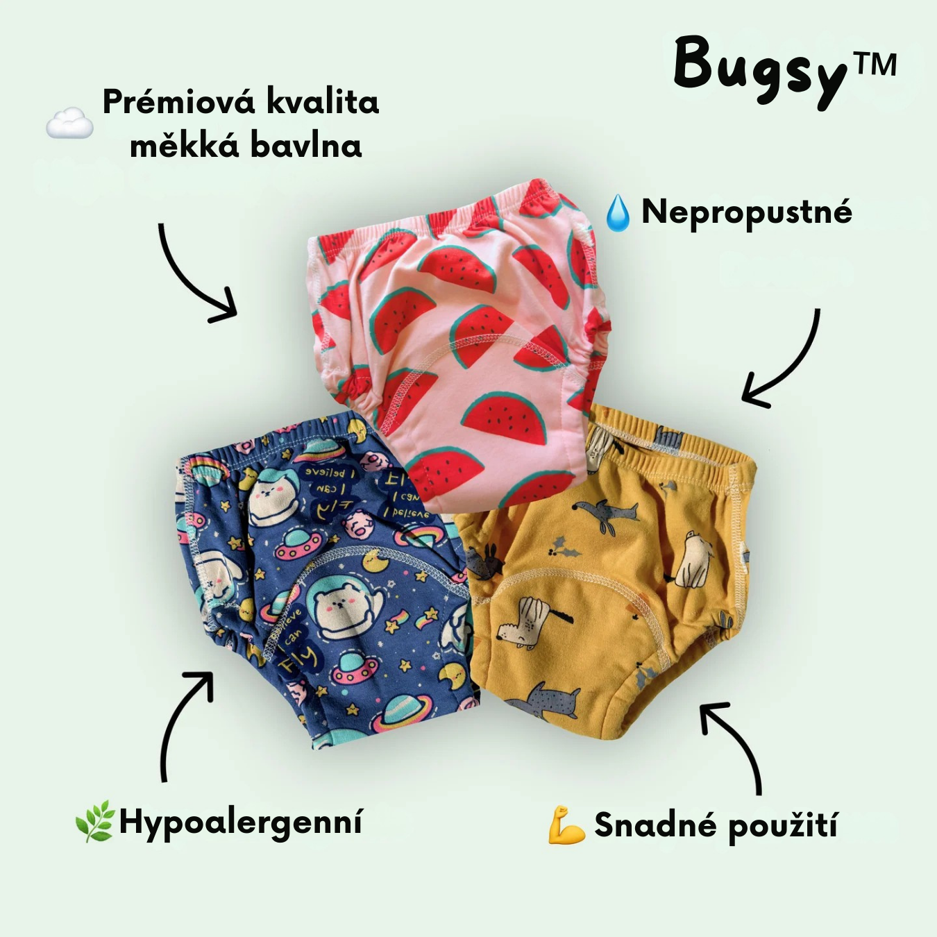 Bugsy™ - Kalhotky místo plenky