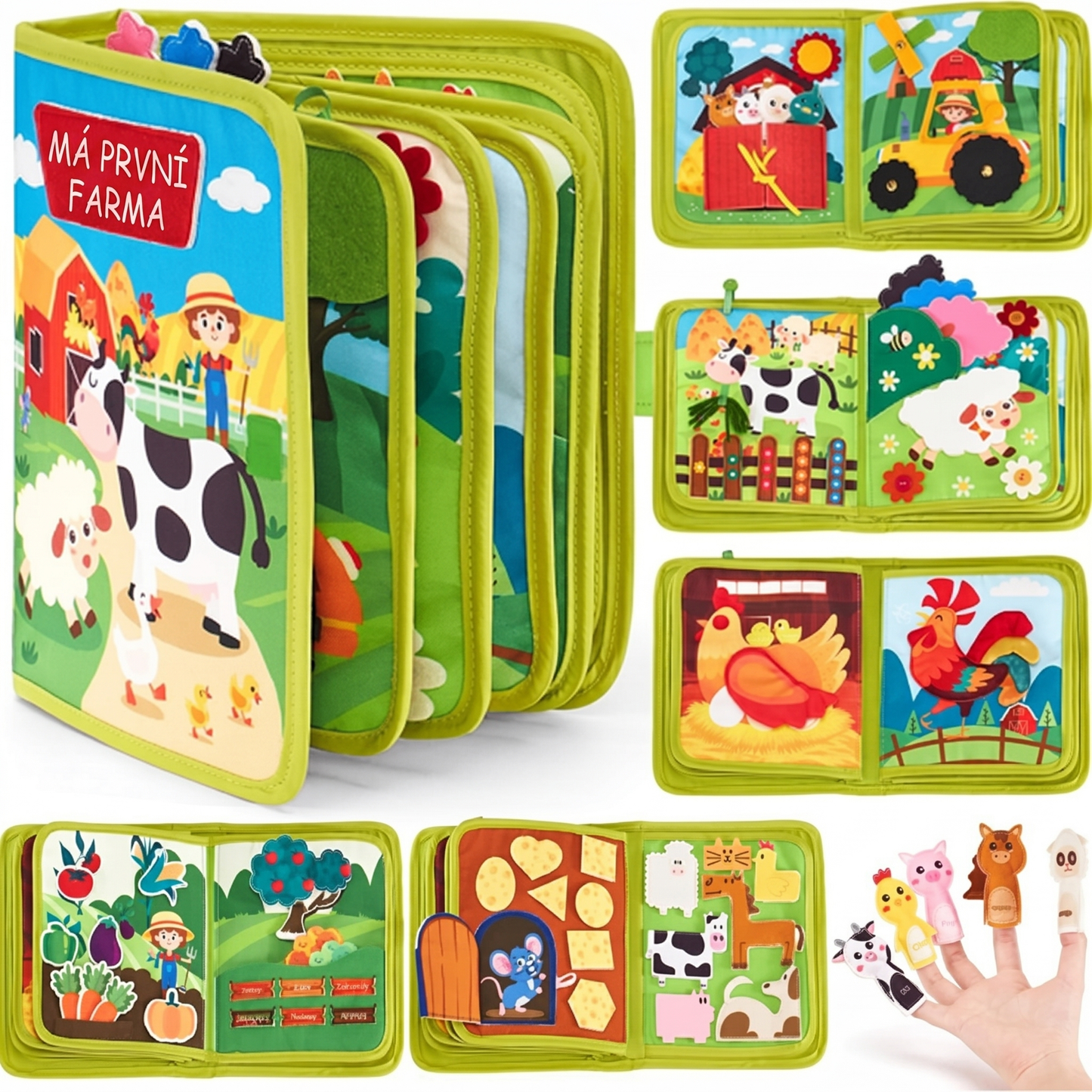 Montessori Kniha pohádek ze světa farmy